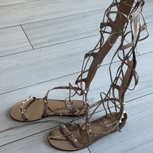 Valentino gladiator sandals 38 bronze